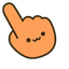 Kawaii Pumpkin Cat Cursor pointer cursor