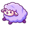 Kawaii Purple Sheep default cursor