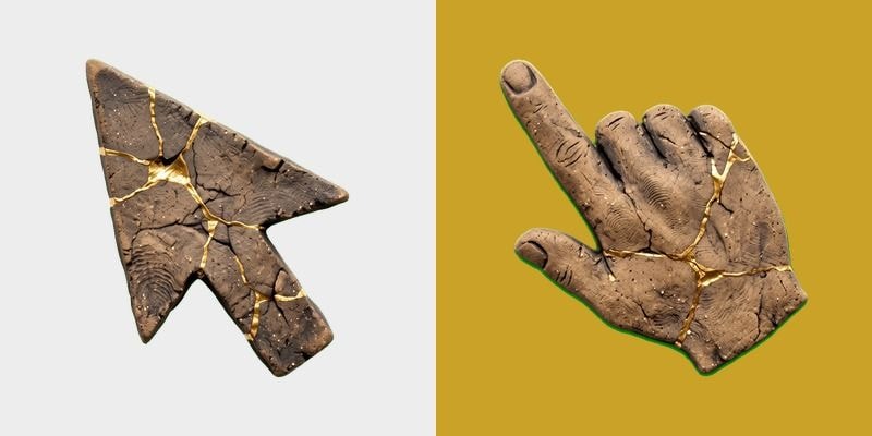 Kintsugi Clay Cursor