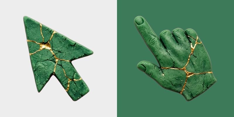 Kintsugi Jade Cursor