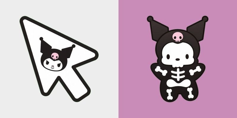 Kuromi Bones Cursor
