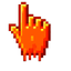 Lava Magma Pixel Cursor pointer cursor