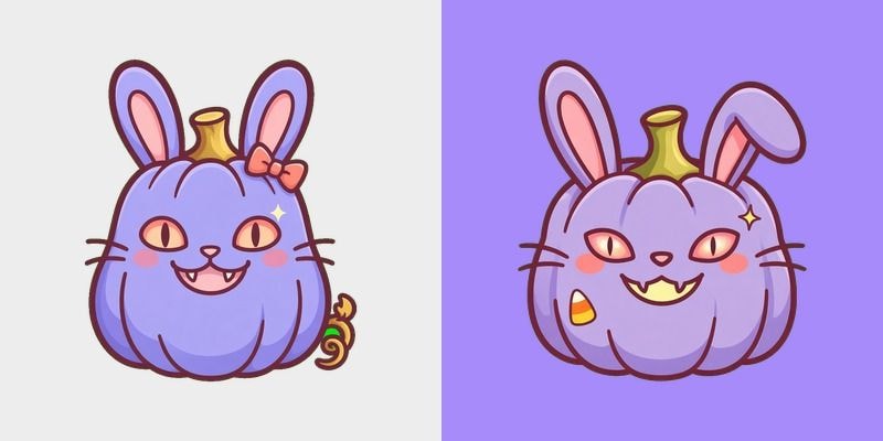 Lavender Bunny Gourd Cursor