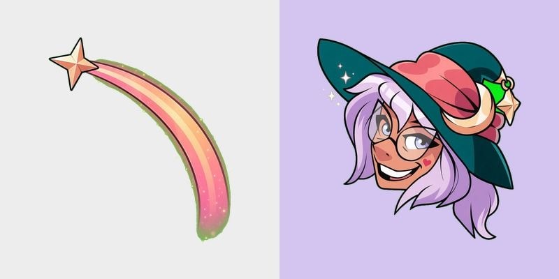 Lavender Fait Witch Cursor
