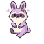 Lavender Happy Bunny default cursor