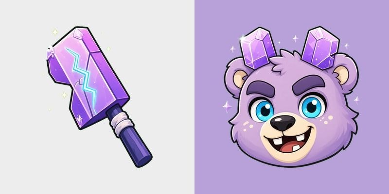 Lilac Crystal Cleaver Cursor