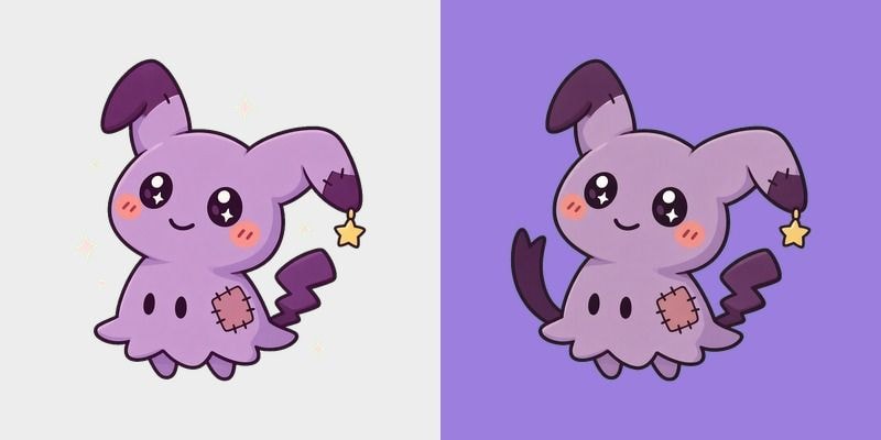 Lilac Ghost Star Rag Cursor