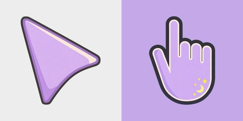 Lilac Soft Star Cursor