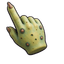 Lime Spot Horn Monster Cursor pointer cursor