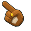 Low Poly Rilakkuma Cursor pointer cursor