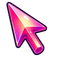Magenta Crystal Cursor default cursor