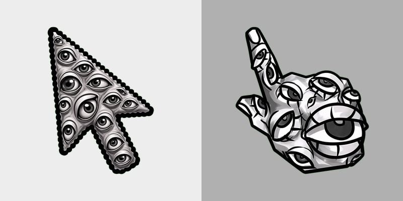 Many-Eyed Horror Cursor