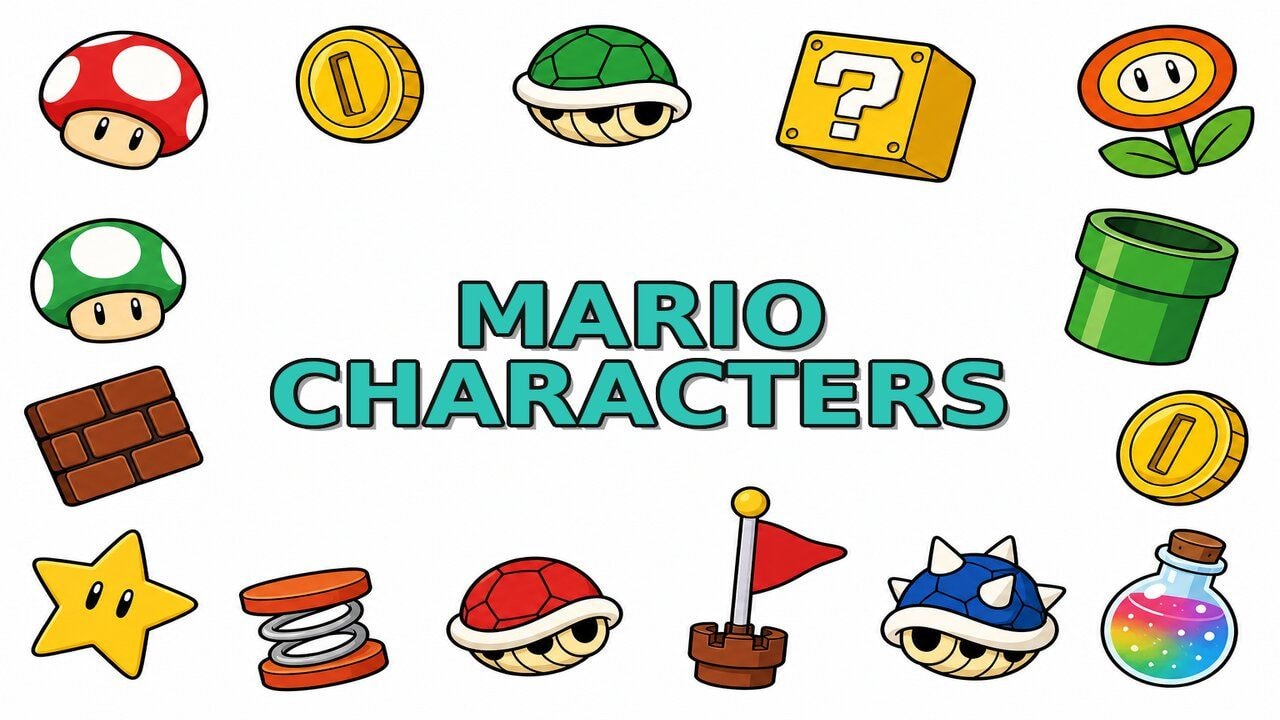 Super Mario Characters custom cursor collection preview