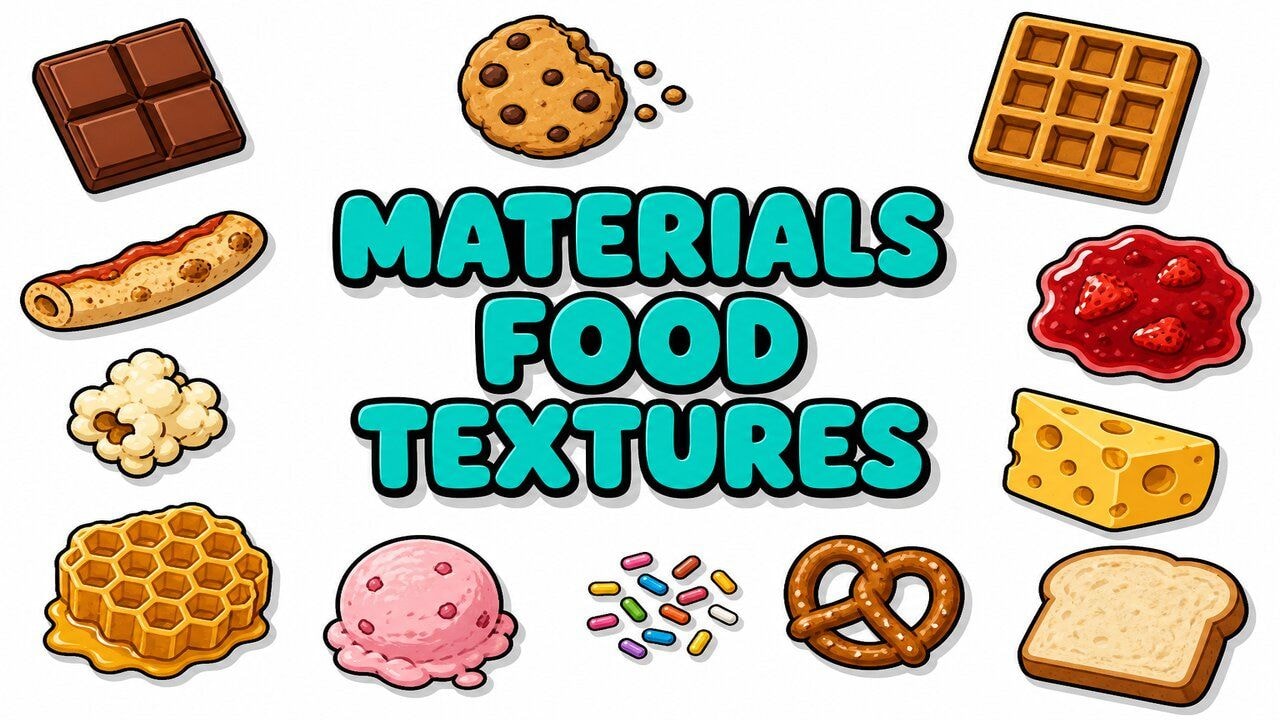 Materials Food Textures custom cursor collection preview