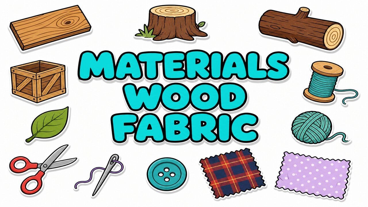 Materials Wood & Fabric custom cursor collection preview
