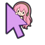 Megurine Luka Peek Cursor default cursor