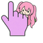 Megurine Luka Peek Cursor pointer cursor