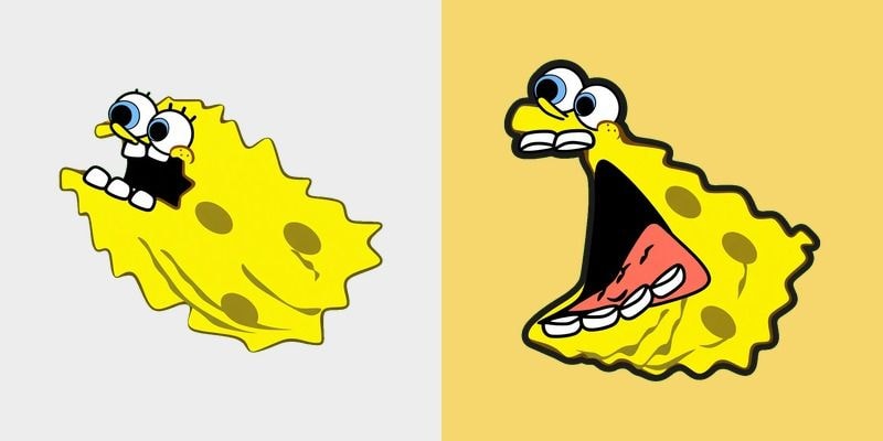 Melted SpongeBob Cursor