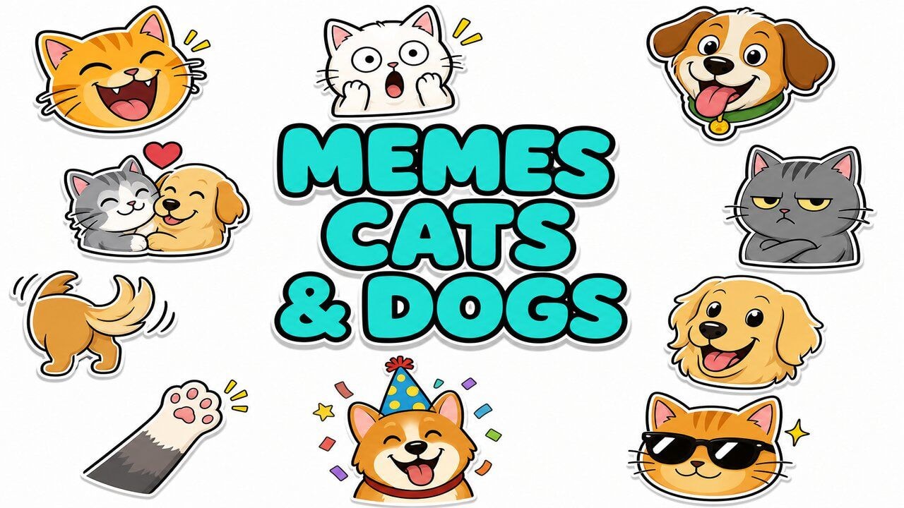 Memes Cats & Dogs custom cursor collection preview