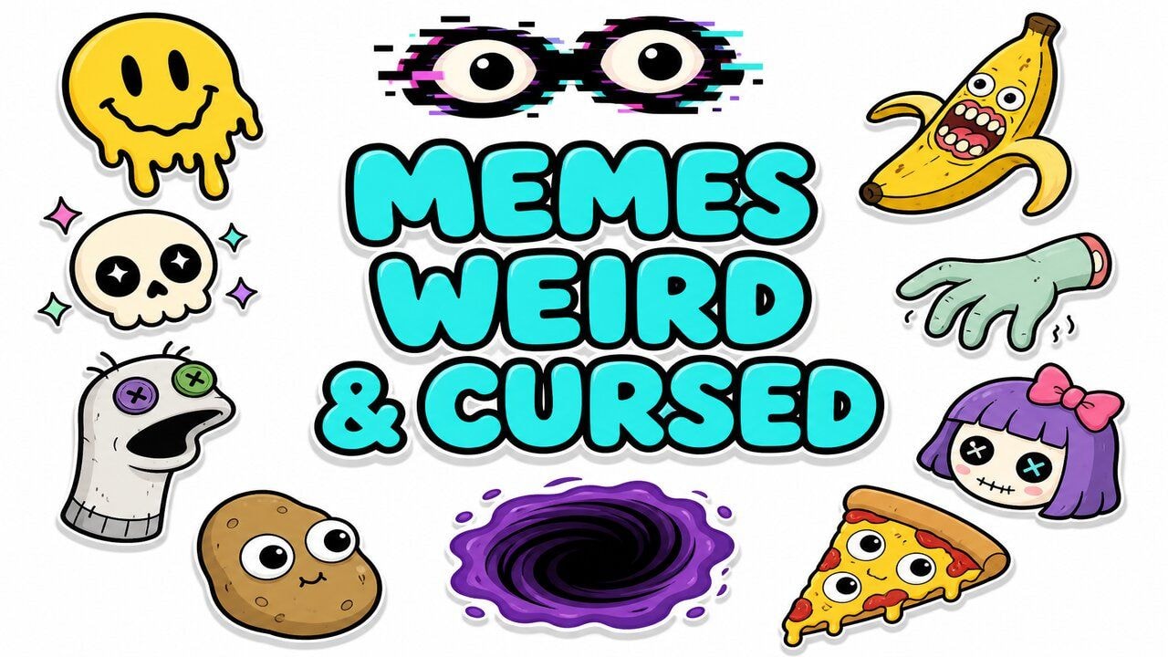 Memes Weird & Cursed custom cursor collection preview