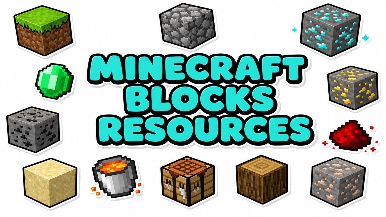Minecraft Blocks & Resources custom cursor collection preview