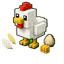 Minecraft Chicken Voxel default cursor