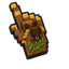 Minecraft Donkey Voxel pointer cursor