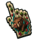 Minecraft Hoglin Voxel pointer cursor