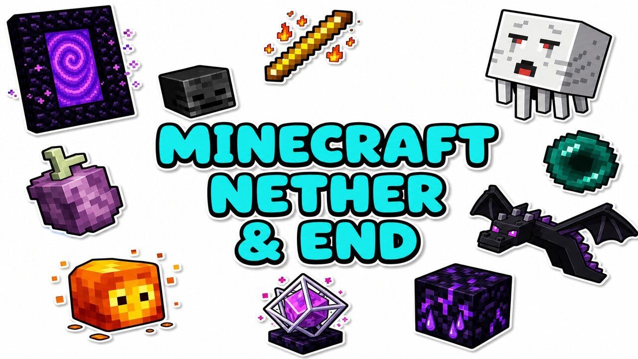 Minecraft Nether & End custom cursor collection preview