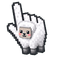 Minecraft Sheep Voxel pointer cursor
