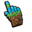 Minecraft Steve Voxel pointer cursor