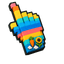 Minecraft Sunny Voxel pointer cursor