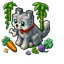 Minecraft Wolf Voxel default cursor