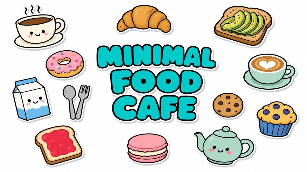 Minimal Food & Cafe custom cursor collection preview