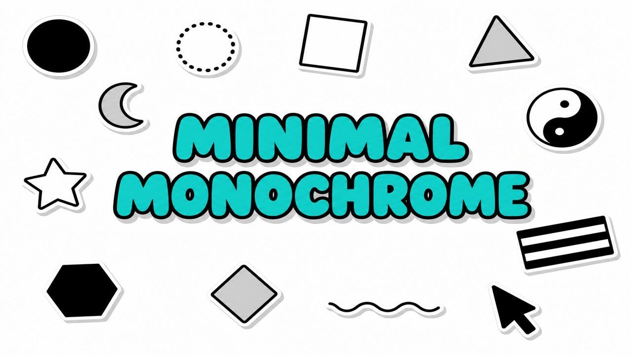 Minimal Monochrome custom cursor collection preview