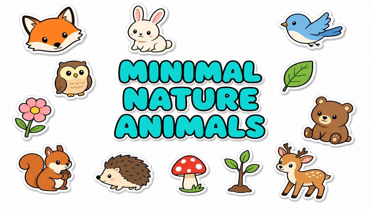 Minimal Nature & Animals custom cursor collection preview