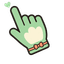 Mint Happy Fox pointer cursor