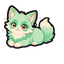 Mint Petal Bunny pointer cursor
