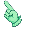 Mint Stipple Bat Cursor pointer cursor