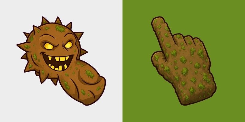 Moss Mud Monster cursor preview