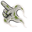 Mossy Gravestone Hug Cursor pointer cursor