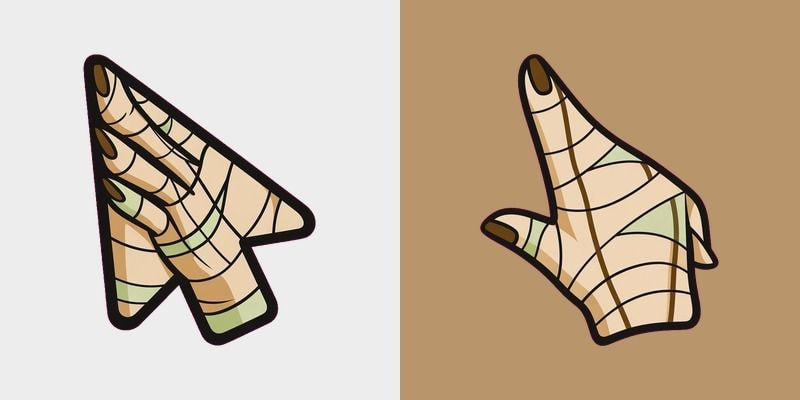 Mummy Claw Hand Cursor