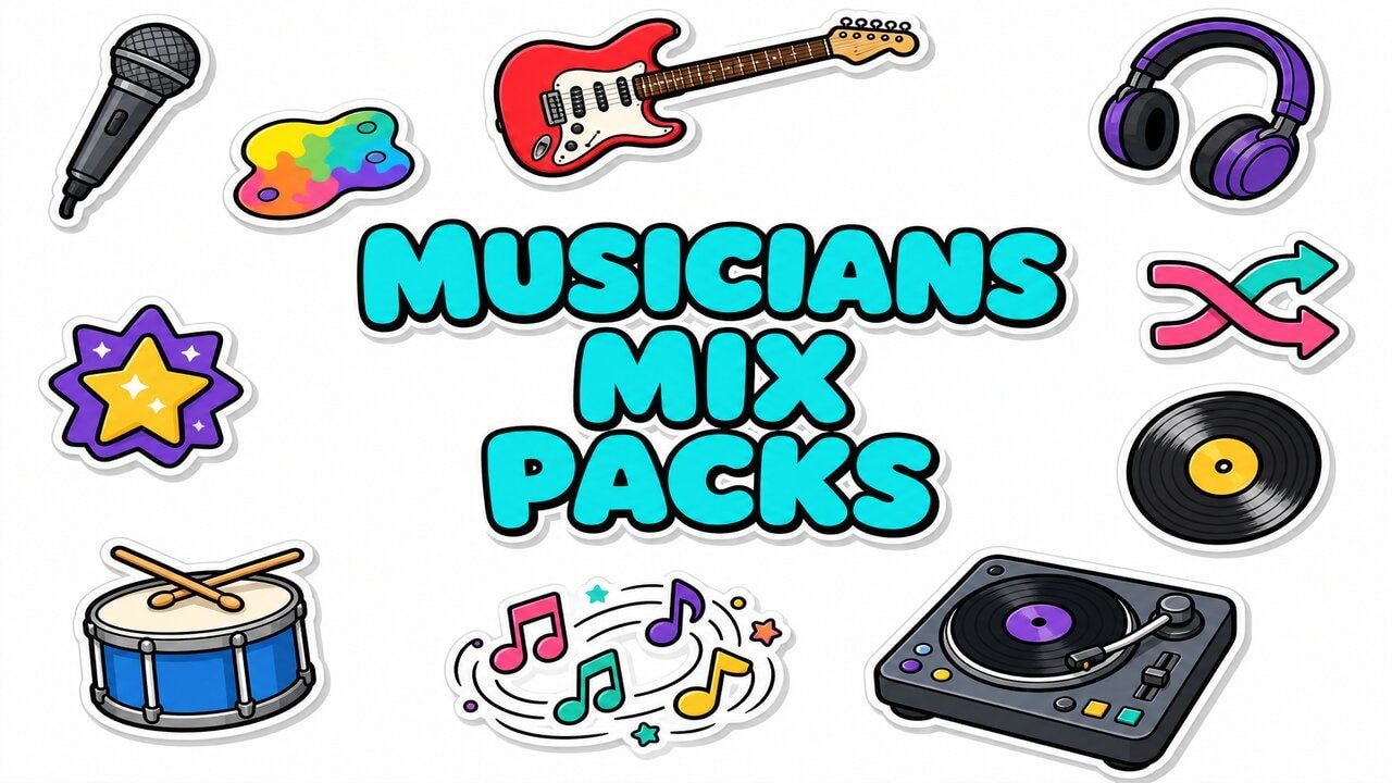 Musicians Mix Packs custom cursor collection preview
