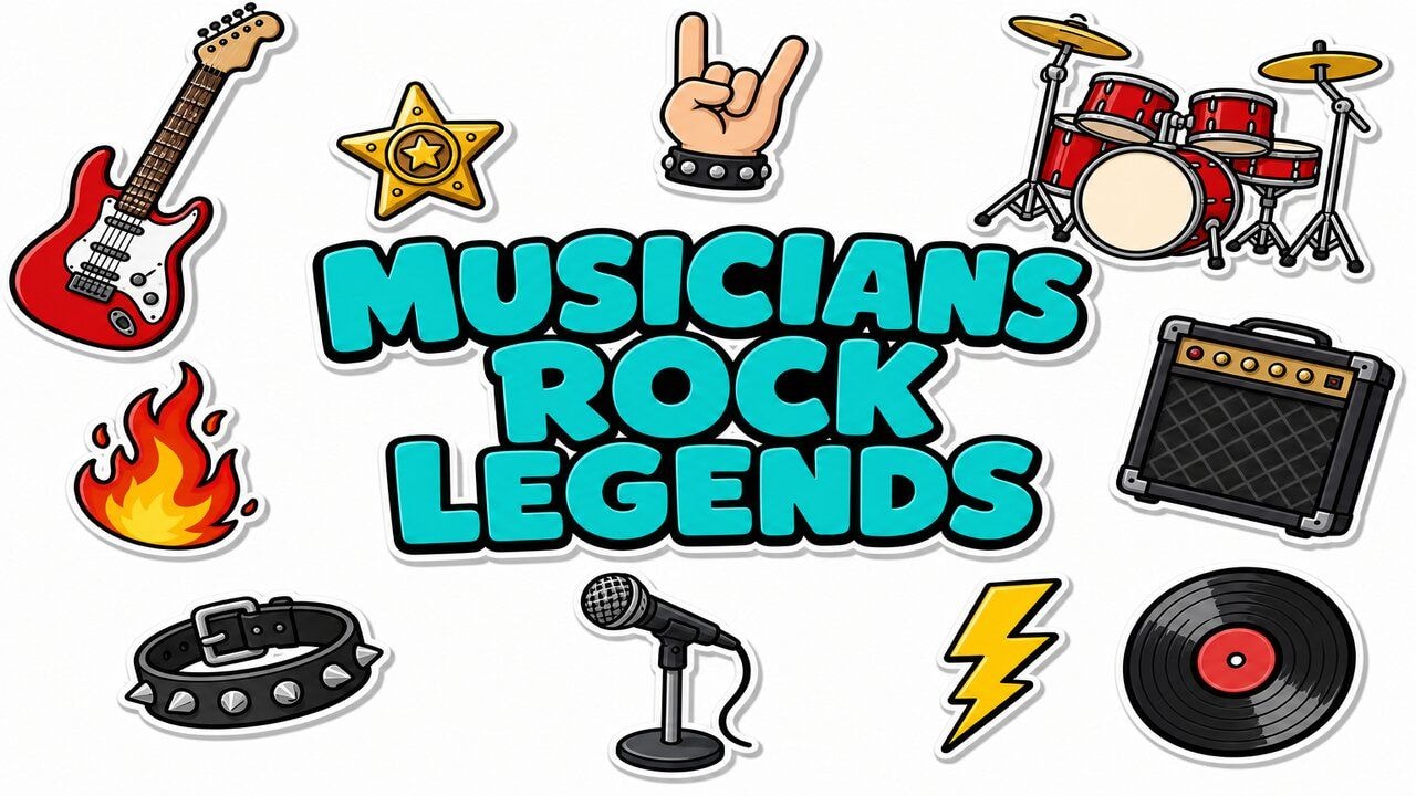 Musicians Rock Legends custom cursor collection preview
