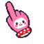 My Melody Mushroom Pixel Cursor pointer cursor