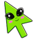 Mysterious Alien Kawaii default cursor