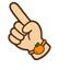 Nami Tangerine Chibi Cursor pointer cursor