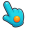 Neon Candy Fluff Monster Cursor pointer cursor