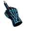 Neon Cyan Tech Panther pointer cursor