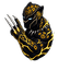 Neon Gold Jaguar pointer cursor